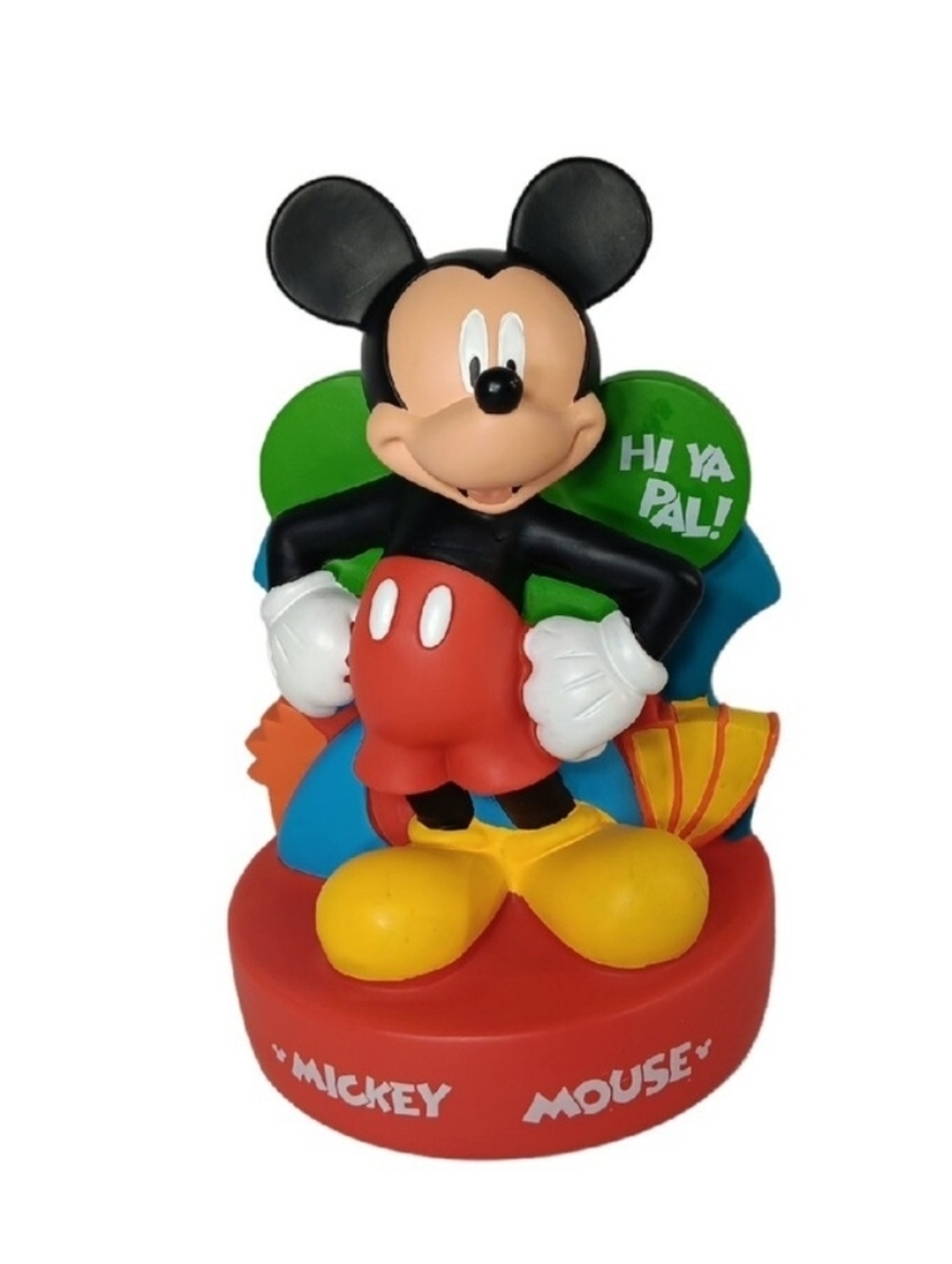 Disney Mickey Mouse Clubhouse Plastic 10" Piggy Bank "Hi Ya Pal!" Collectibles